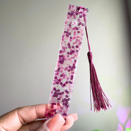 Magenta Caviar Resin Bookmark