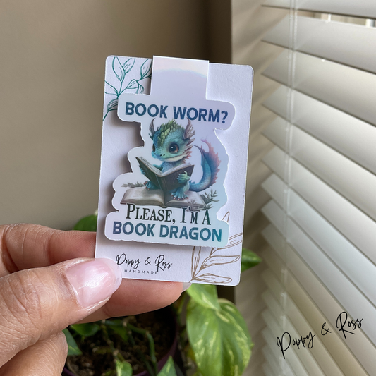 Book Dragon Magnetic Bookmark