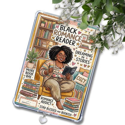 Plus Size Black Romance Melanin Girl Insert: Kindle or eReader Decor for Book Lovers