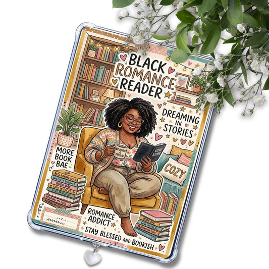 Plus Size Black Romance Melanin Girl Insert: Kindle or eReader Decor for Book Lovers