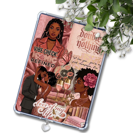 Black Romance Movie Quotes Melanin Girl Insert for Clear Case | Bookish Accessories