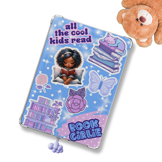 Kids Sticker Look Kindle Insert for Clear Case | Bookish Accessories