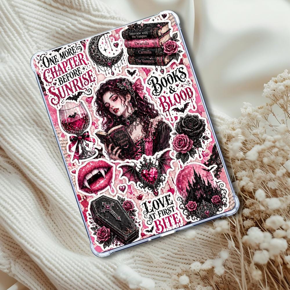 Pink Vampire Before Sunrise: Kindle or eReader Dark Fantasy Romance Decor for Book Lovers