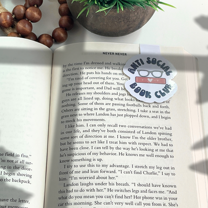 Anti Social Book Club Magnetic Bookmark (Clearance)