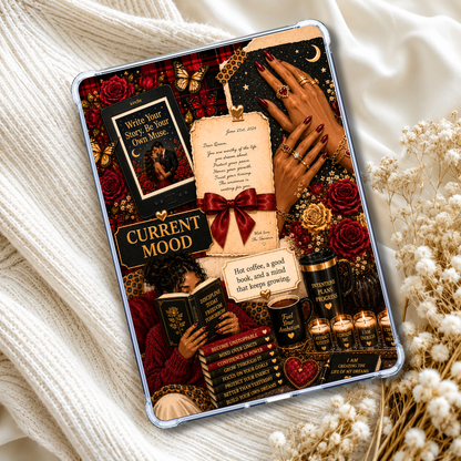 Cabernet Current Mood Kindle Insert or eReader | Decor For Book Lovers