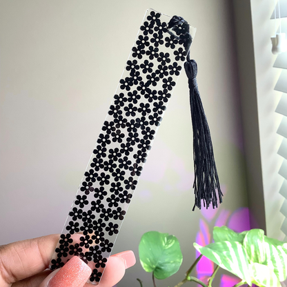 Flower Power Resin Bookmark