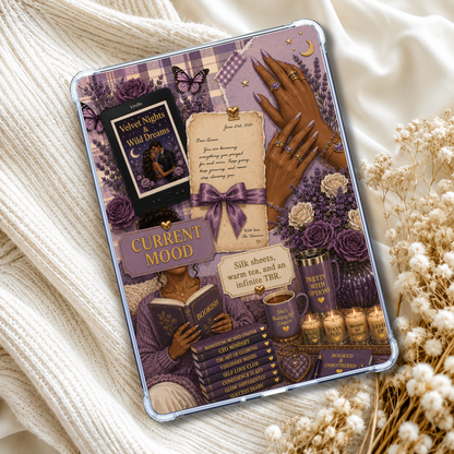 Purple Current Mood Kindle Insert or eReader | Decor For Book Lovers