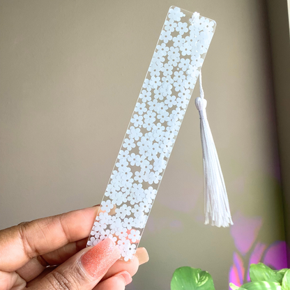 Flower Power Resin Bookmark