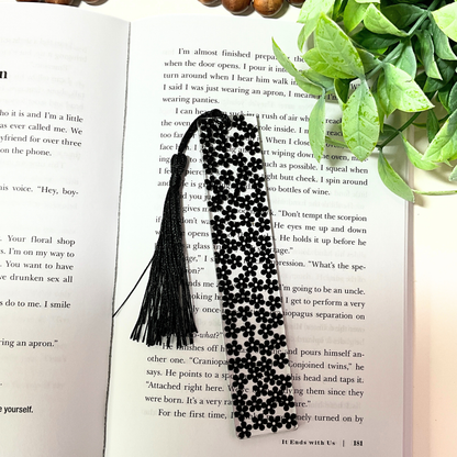 Flower Power Resin Bookmark