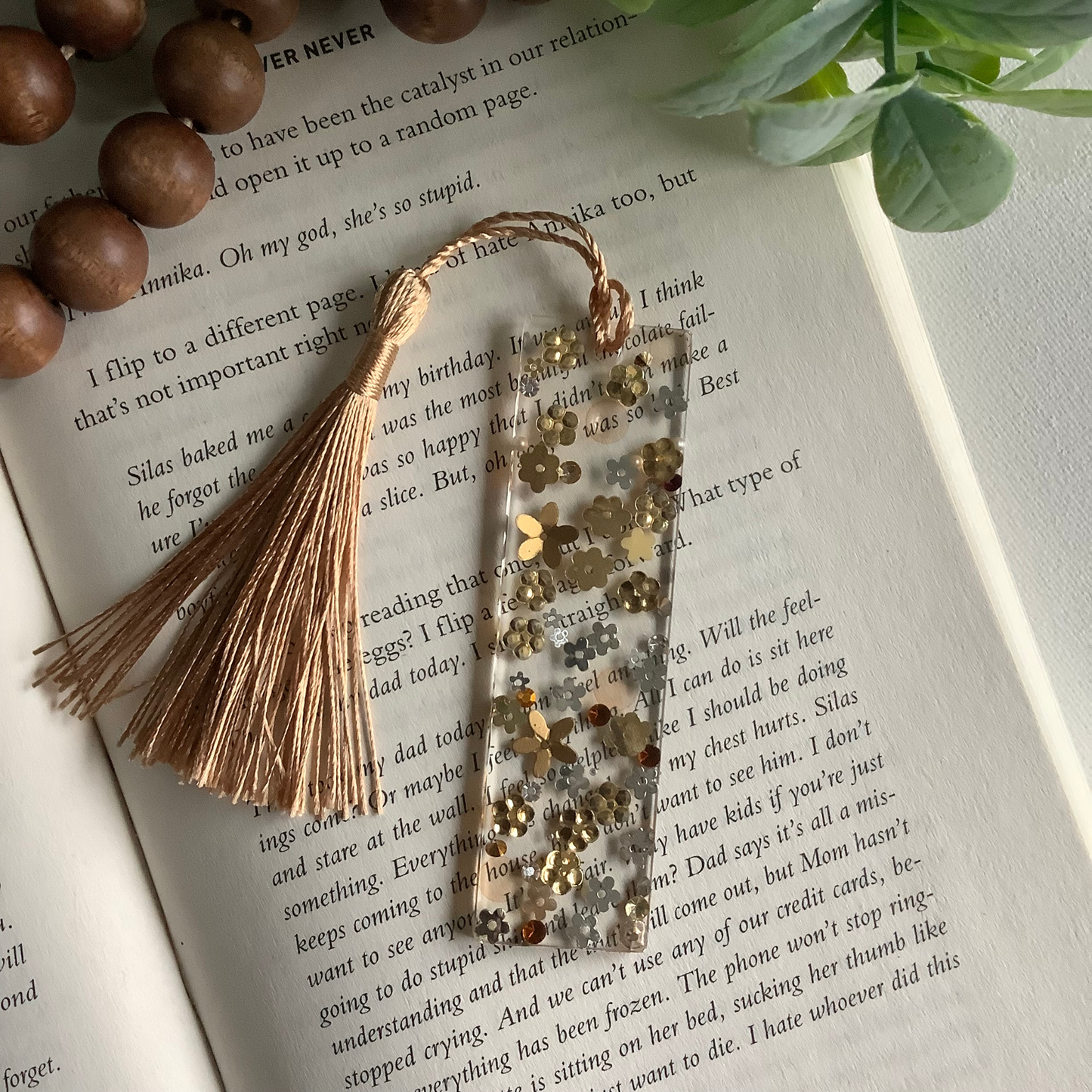 Gold Rush Resin Bookmark