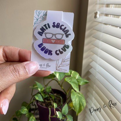 Anti Social Book Club Magnetic Bookmark (Clearance)