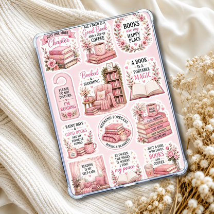 Pink & Bookish Kindle Insert eReader Case Decor | Accessories for Book Lovers