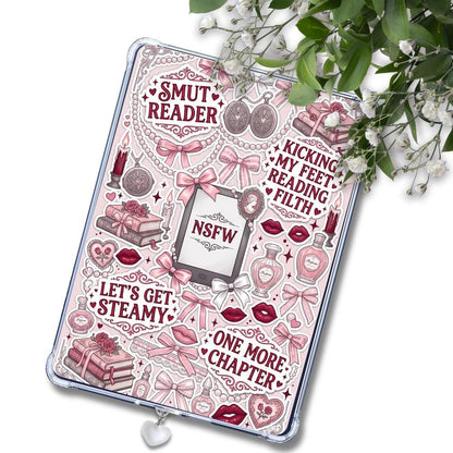NSFW Pink Smut Reader: Kindle or eReader Decor for Book Lovers