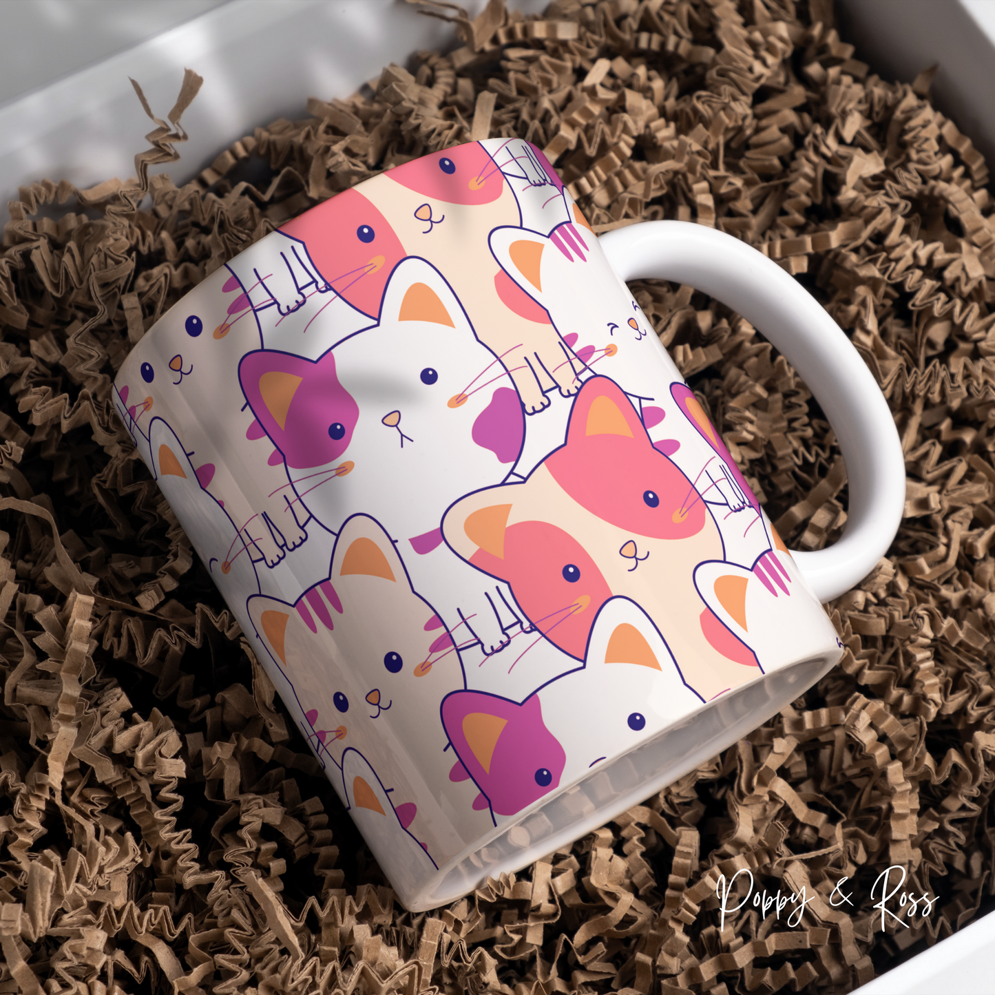 Love Me Kitty Cats Mug 15 Oz