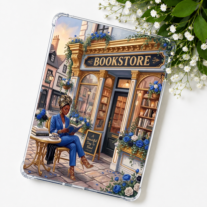 Blue Metro Reader Melanin Insert eReader Case Decor | Accessories for Book Lovers