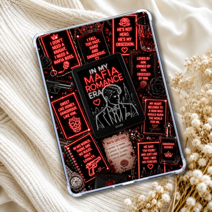 Mafia Reader Neon Lights Kindle Insert or eReader Case Decor | Accessories for Book Lovers