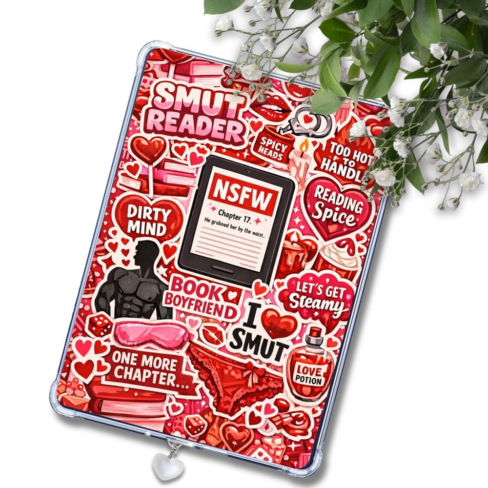 Red NSFW Reader: Kindle or eReader Decor for Book Lovers