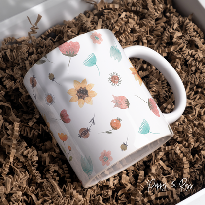 Sunflower Full Wrap Coffee Mug 15 Oz