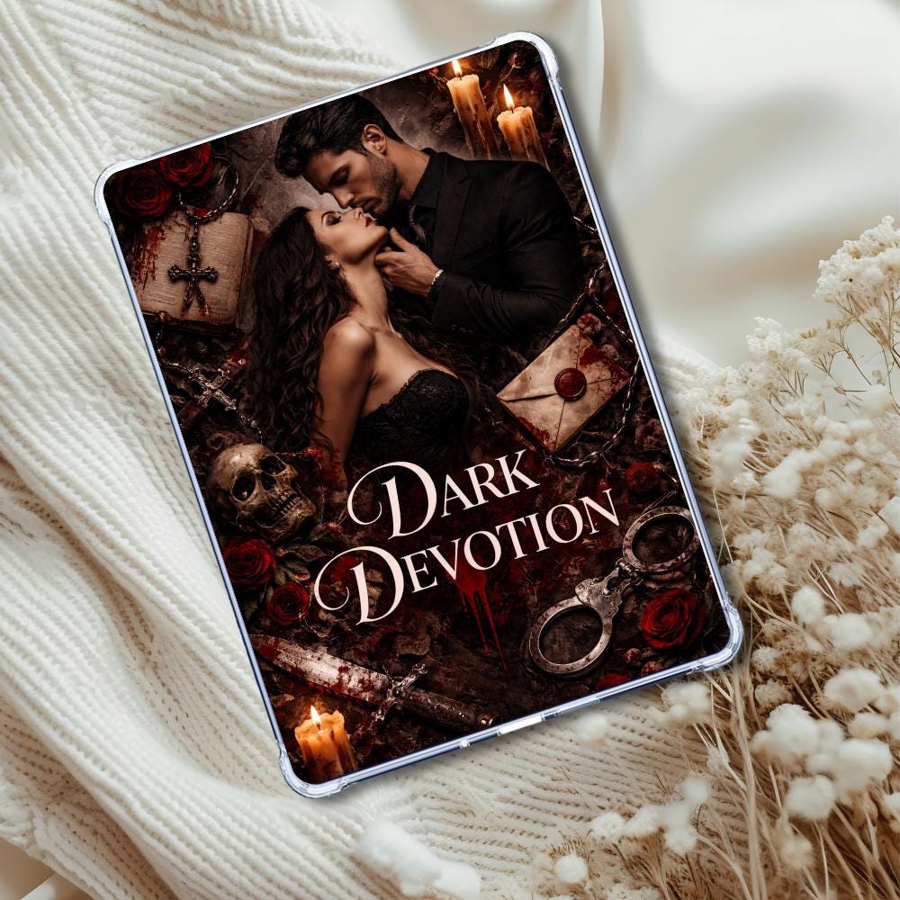 Dark Devotion Morally Gray Couple: Kindle or eReader Decor for Book Lovers