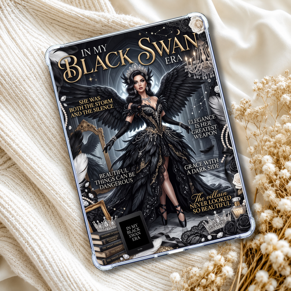 Black Swan Kindle Insert eReader Case Decor | Accessories for Book Lovers