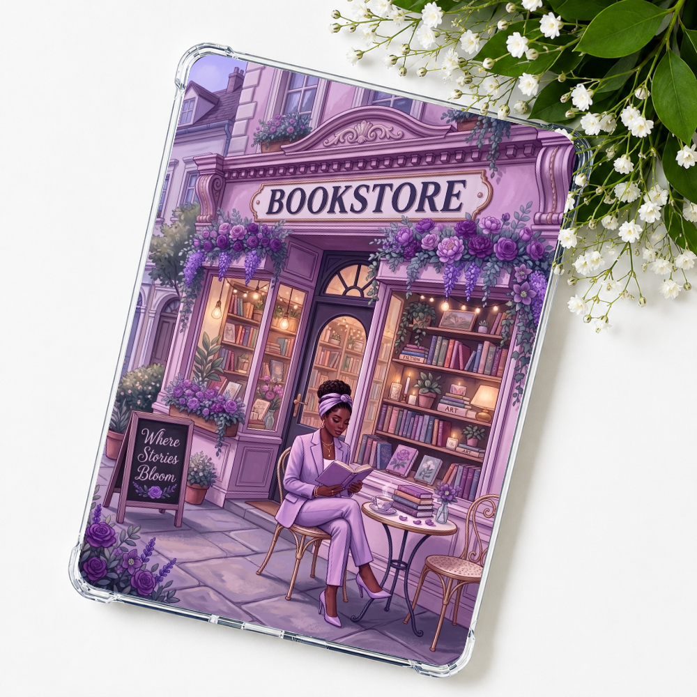 Purple Metro Reader Melanin Insert eReader Case Decor | Accessories for Book Lovers