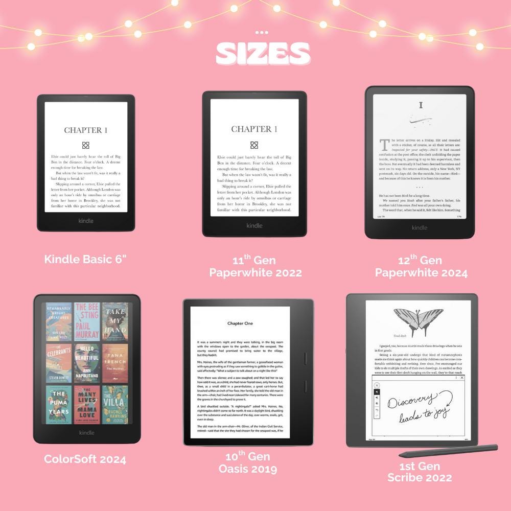 Gray Cream Collage Reader Insert: Kindle or eReader Decor for Book Lovers