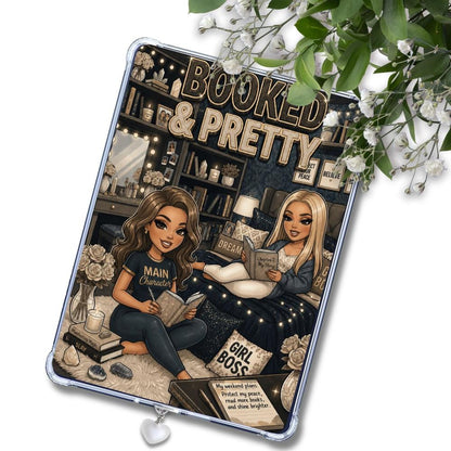 Denim and Khaki Booked & Pretty Caucasian Girl: Kindle or eReader Decor for Book Lovers