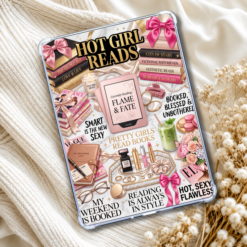 Luxe Hot Girl Kindle Insert eReader Case Decor | Accessories for Book Lovers