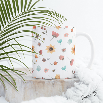 Sunflower Full Wrap Coffee Mug 15 Oz