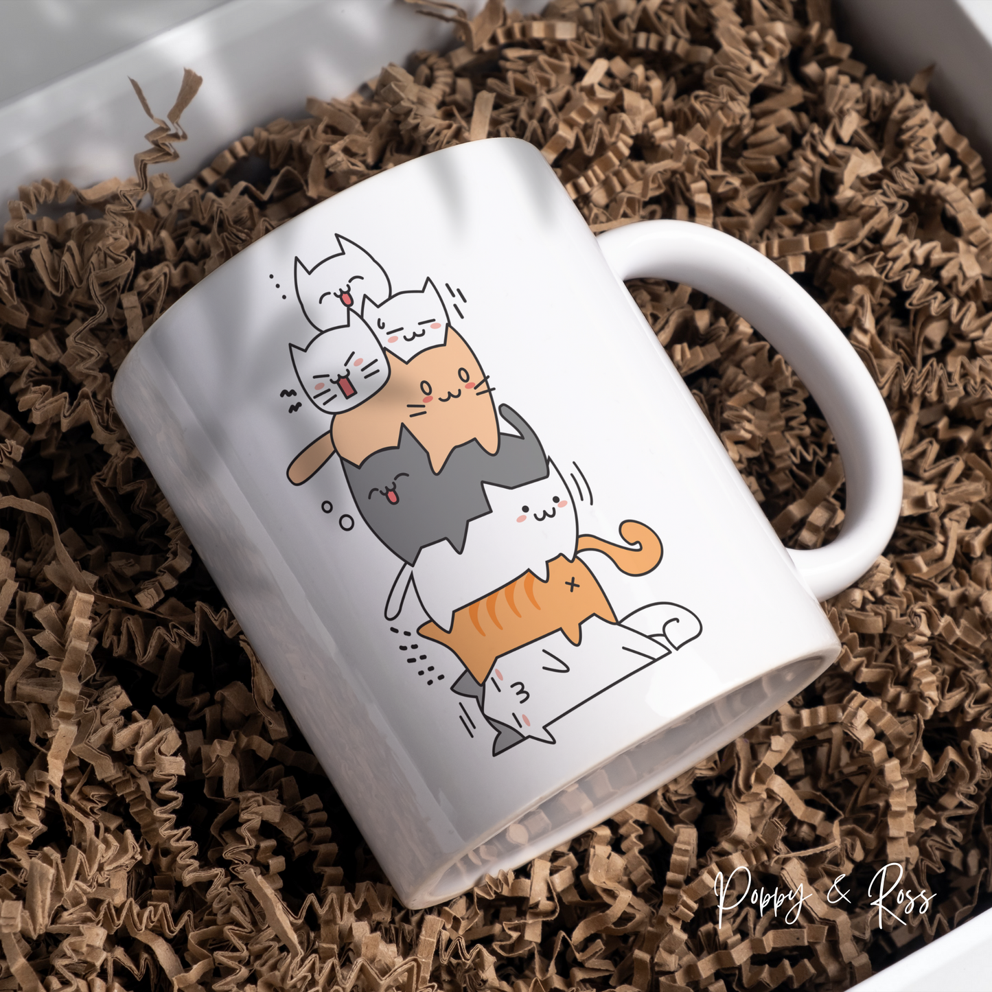 Sleepy Cats Coffee Mug 15 Oz