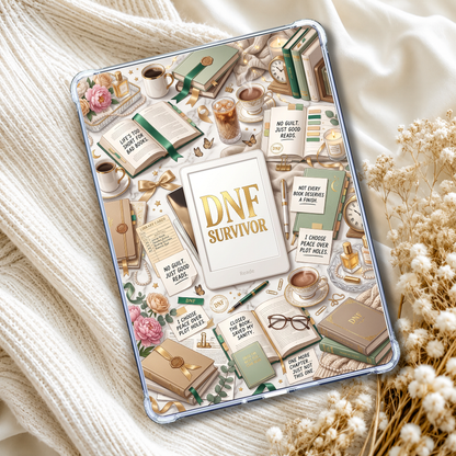DNF Survivor Kindle Insert eReader Case Decor | Accessories for Book Lovers