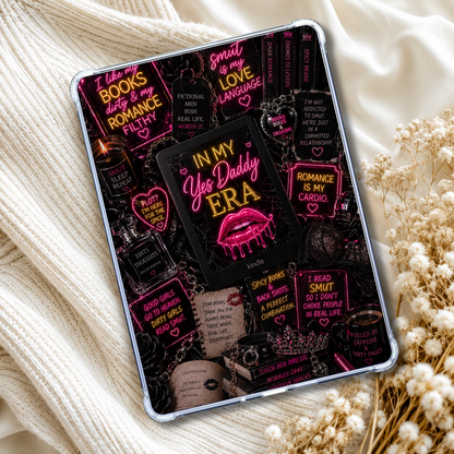 Yes Daddy Era Neon Lights Kindle Insert or eReader Case Decor | Accessories for Book Lovers