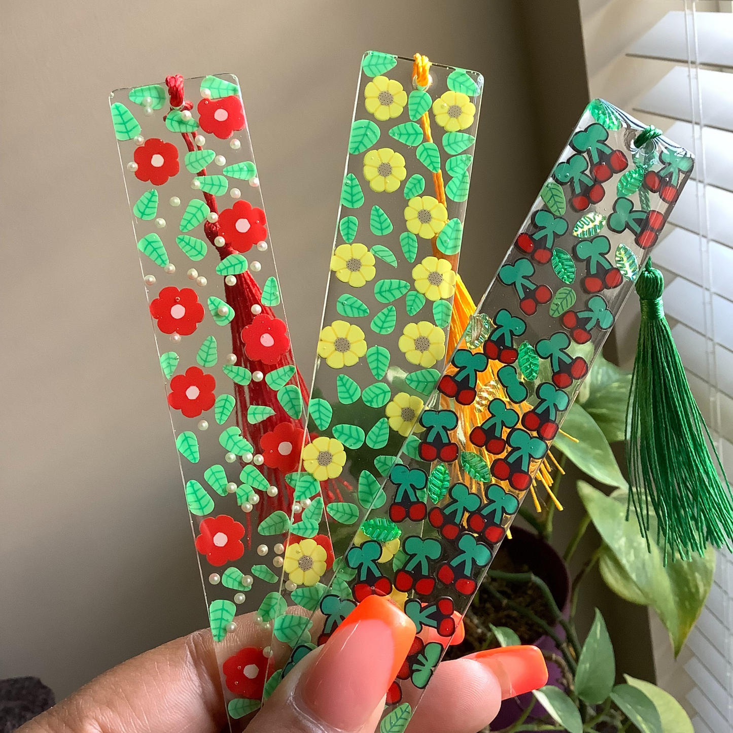 Cherries (Fruit) Resin Bookmark