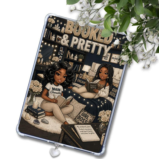 Denim and Khaki Booked & Pretty Black Girl: Kindle or eReader Decor for Book Lovers