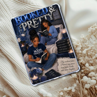 Bubble Letter Royal Blue Black Girl Readers: Kindle or eReader Decor for Book Lovers