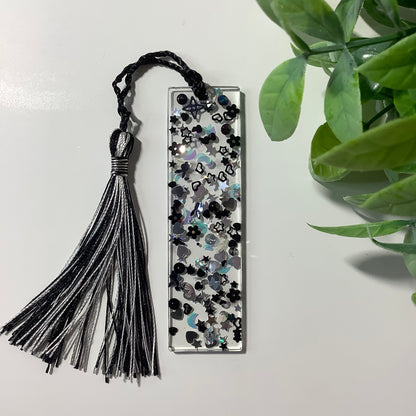 Black Abyss Resin Bookmark - Galaxy