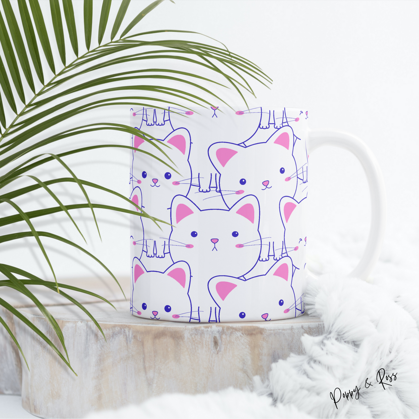 Love Me Kitty Cats Mug 15 Oz