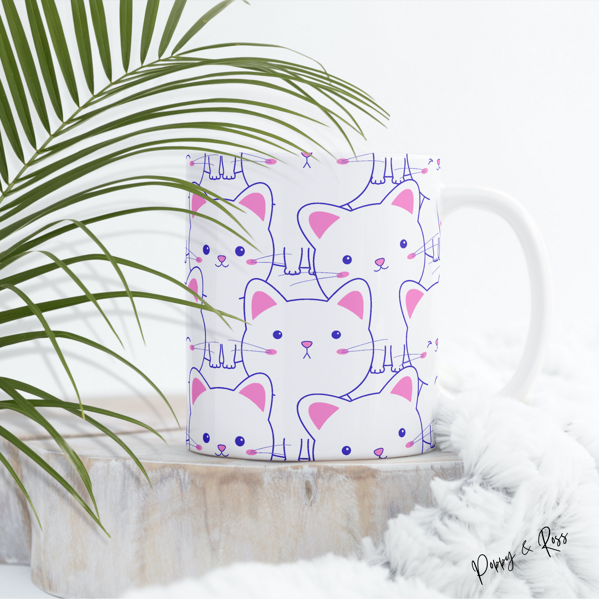 Love Me Kitty Cats Mug 15 Oz