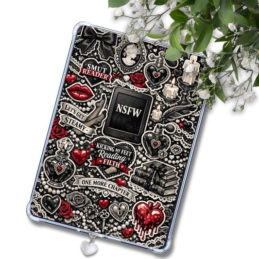 NSFW Smutty Book Reader: Kindle or eReader Decor for Book Lovers