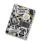 ThrillerBabe Shimmery Holographic Sticker Look Kindle Insert for Clear Case | Bookish Accessories