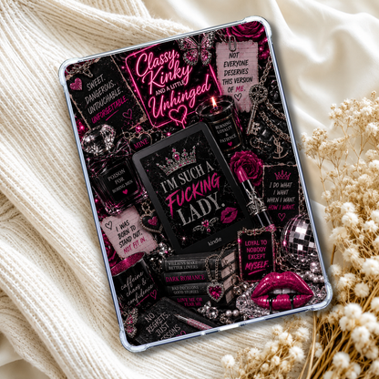 Such a F*cking Lady Neon Lights Kindle Insert or eReader Case Decor | Accessories for Book Lovers
