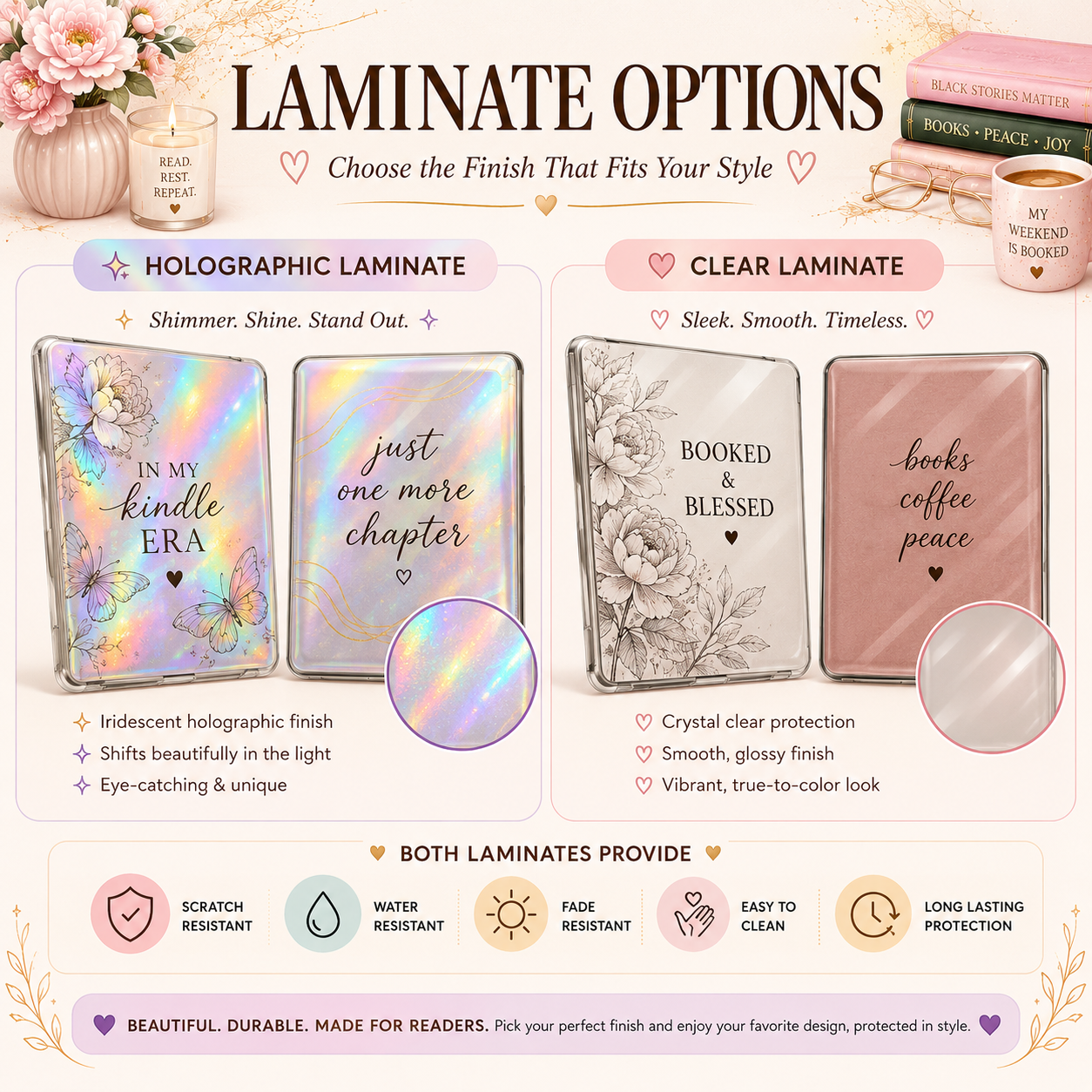 Gem Currently Reading Kindle Insert or eReader | Decor For Book Lovers