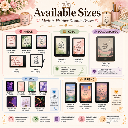 Gem Currently Reading Kindle Insert or eReader | Decor For Book Lovers