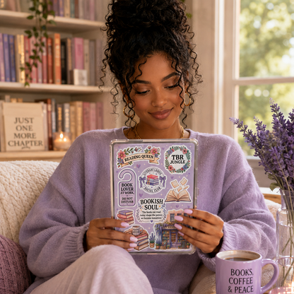 Gem Currently Reading Kindle Insert or eReader | Decor For Book Lovers