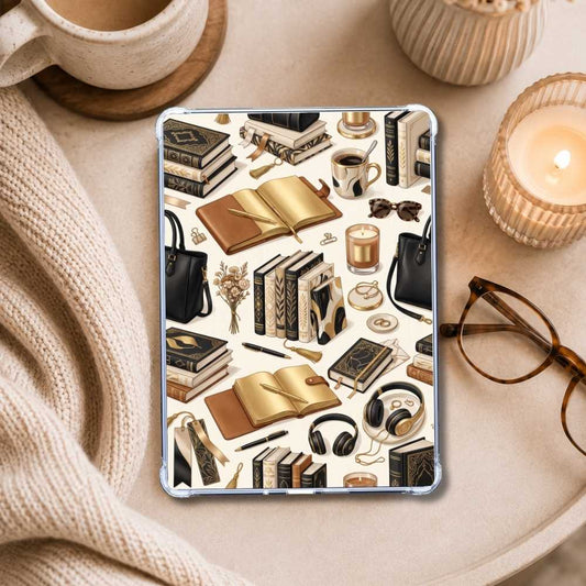 Chic Reader Kindle insert styled in a clear eReader case