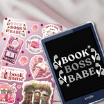 Cherries & Bows Kindle Insert for Clear Case | Bookish Accessories