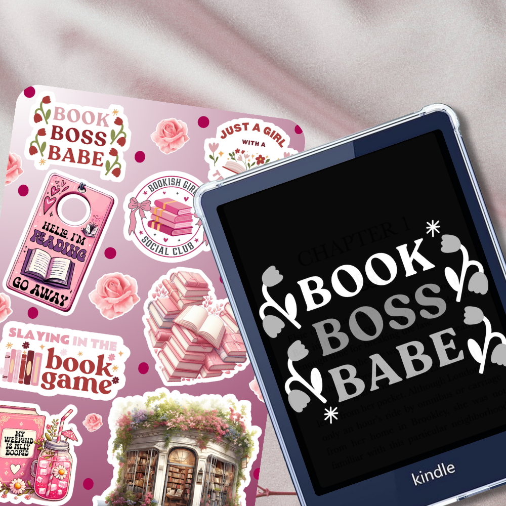 Cherries & Bows Kindle Insert for Clear Case | Bookish Accessories