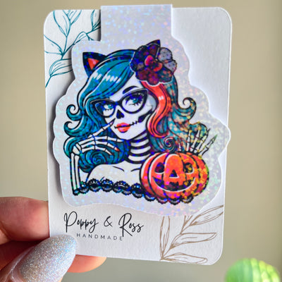 Skeleton Bae/ Emo Bae Skeleton Magnetic Bookmark