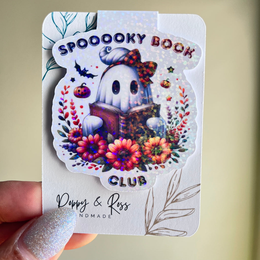 Spoooky Book Club Double Sided Magnetic Bookmark