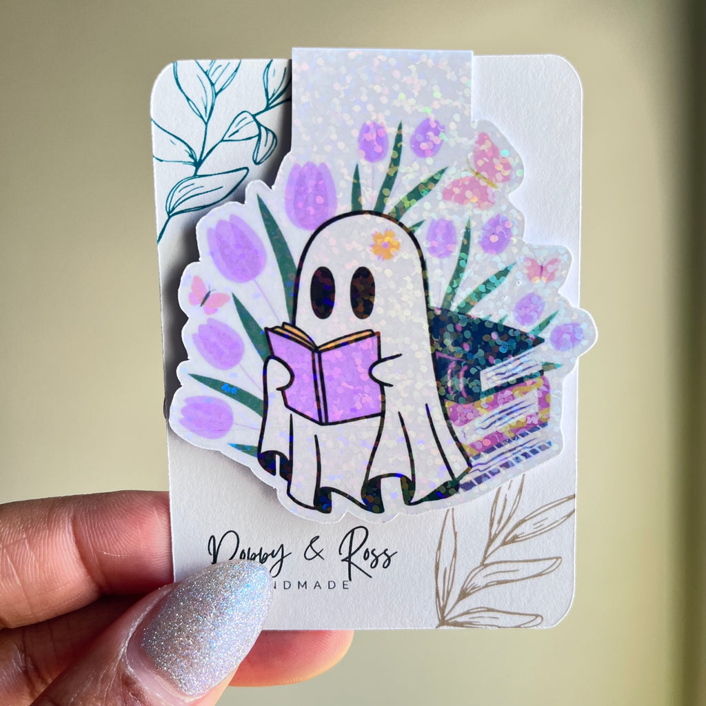 Ms Ghost Reader Summer Magnetic Bookmark